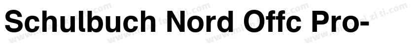 Schulbuch Nord Offc Pro字体转换